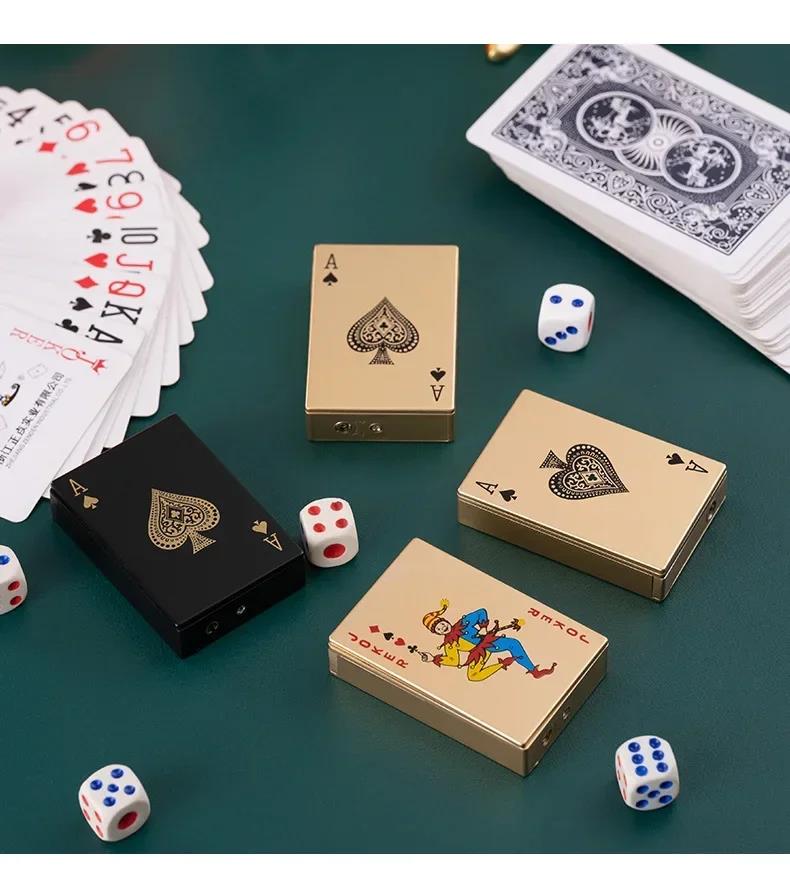 Creative Playing Card Lighter Jet Flame Lighter