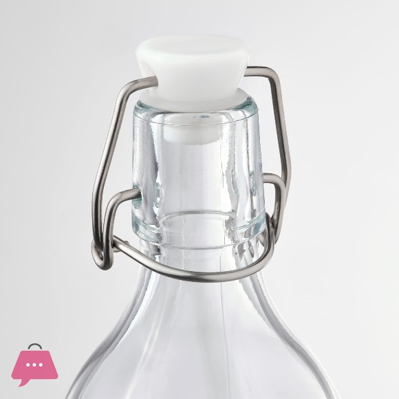 IKEA Bottle with stopper patterned 500 ml