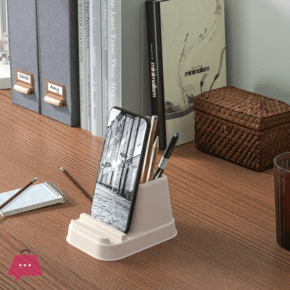 IKEA HONSNAT Holder for mobile phone natural
