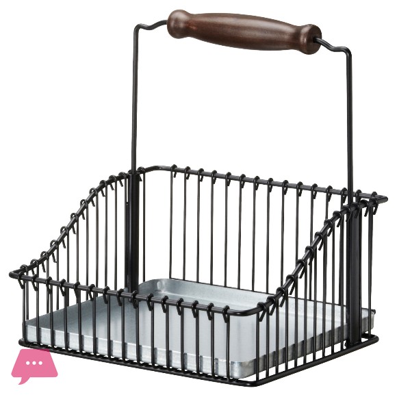 IKEA wire basket black