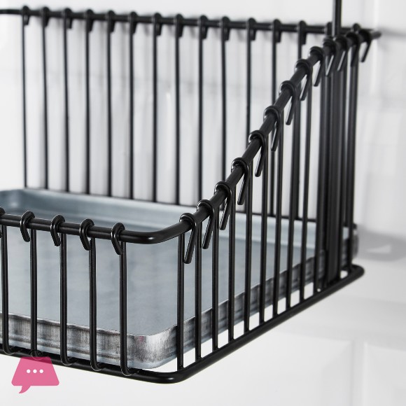 IKEA wire basket black