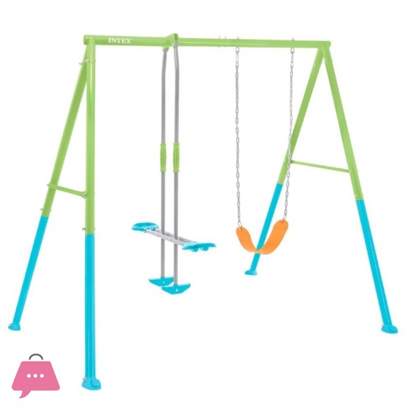 Intex 2 in 1 Childrens Garden Swing with Seesaw - 44120