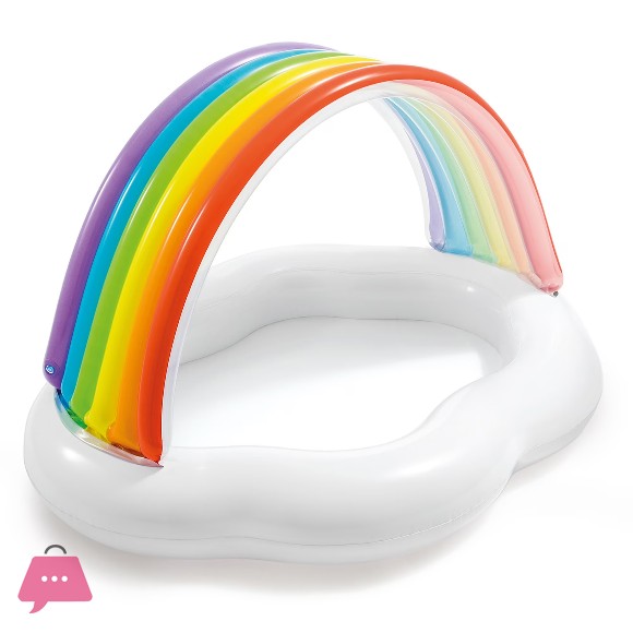 Intex Baby Canopy Rainbow Pool 142 x 119 x 84 cm - 57141