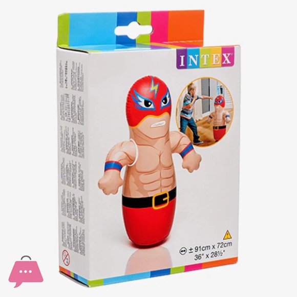 Intex Air Up Bop Punching Bag - Boxer - For Age 2+ - 44672