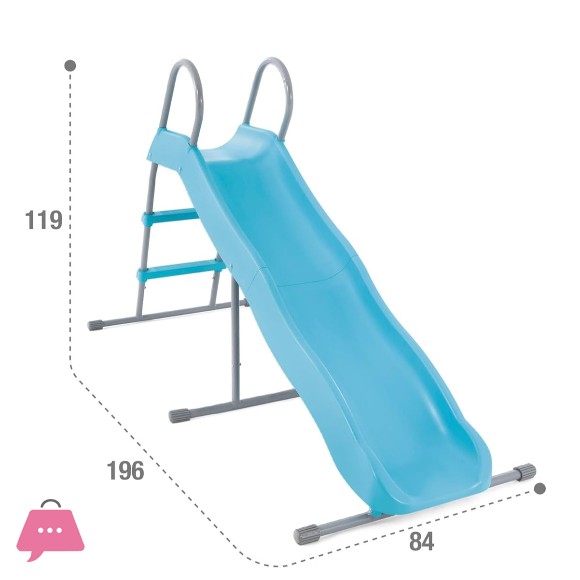 Intex Childrens Garden Slide, Steel and Plastic 6 Feet - 44106