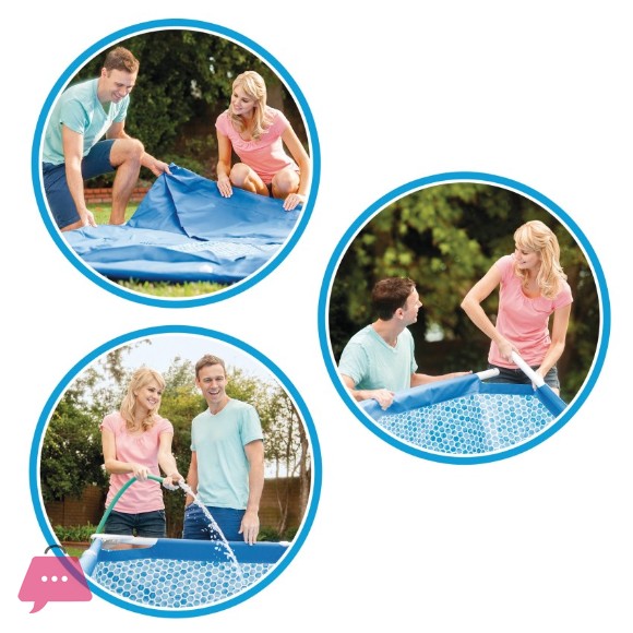Intex Deep Metal Frame Pool - 10ft x 30in - 28202