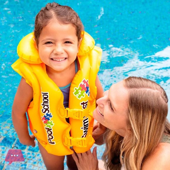 Intex Deluxe Pool School Swim Vest Buoyancy Jacket, For Age 3-6 years - 58660