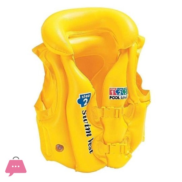 Intex Deluxe Pool School Swim Vest Buoyancy Jacket, For Age 3-6 years - 58660