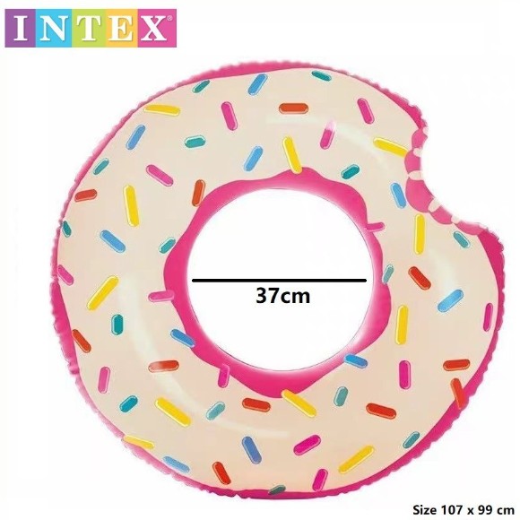 Intex Donut Inflatable Tube Swimming Ring 42 Inch - 56265
