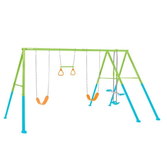 Intex Double Garden Swing with Seesaw and Gymnastic Trapeze - 44130