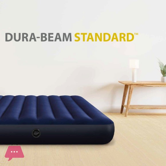 Intex Downy Full Standard Classic Double Inflatable Mattress - 64758