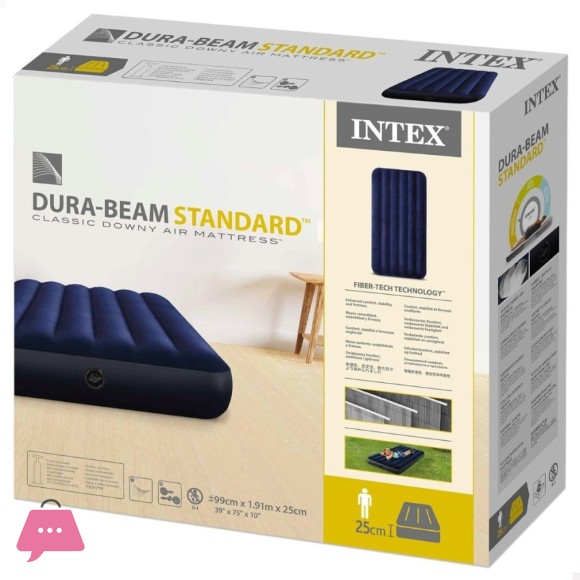 Intex Downy Twin Standard Classic Single Inflatable Mattress - 64757