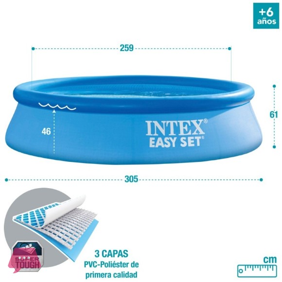 Intex Easy Set Pool 10 x 2 Feet - 28116