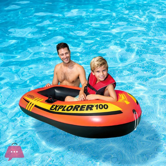 Intex Explorer 100 Inflatable Boat - 1 Person Boat Only - 58329