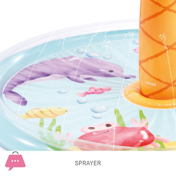 INTEX Inflatable Palm Tree Water Sprayer Pool - 56433