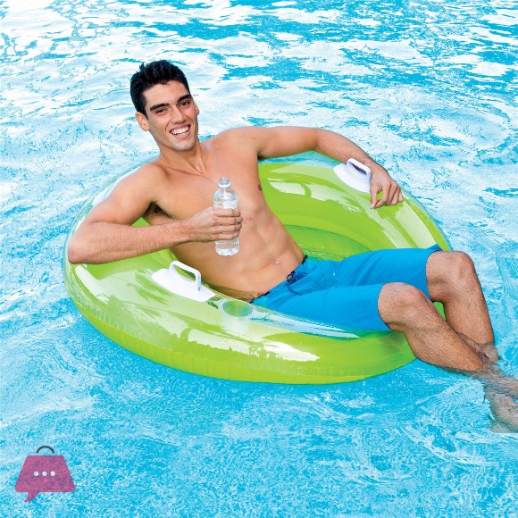Intex Inflatable Sit n Lounge Swim Ring with Handle 47Inch - 58883