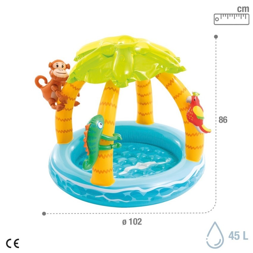 intex-inflatable-tropical-island-pool-with-padded-floor-and-parasol-102x86-cm---58417