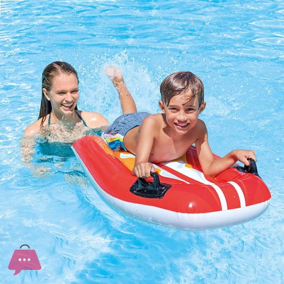 Intex Kids Swimming Pool Floating Aids Learn To Swim Joy Riders Toy 45x30Inch - 58165