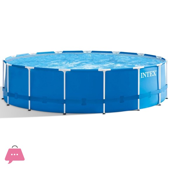 INTEX Metal Frame Pool Set Round 15ft x 48Inch - 28242