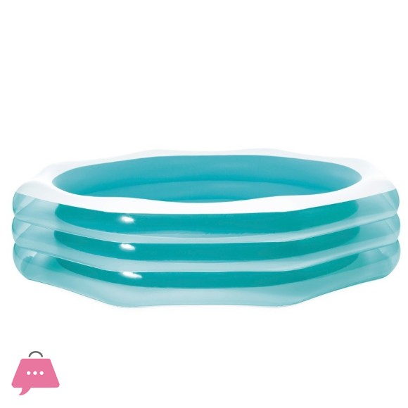 INTEX Octagonal Family Inflatable Pool 8.3 Feet x 22 Inch - 58492