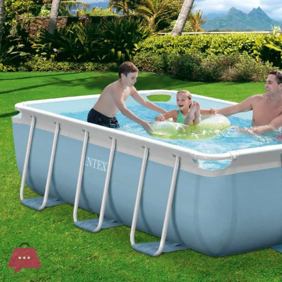 Intex Prima Frame Pool with Filter Ladder 10Feet x 6Feet x 31.5Inch - 28314