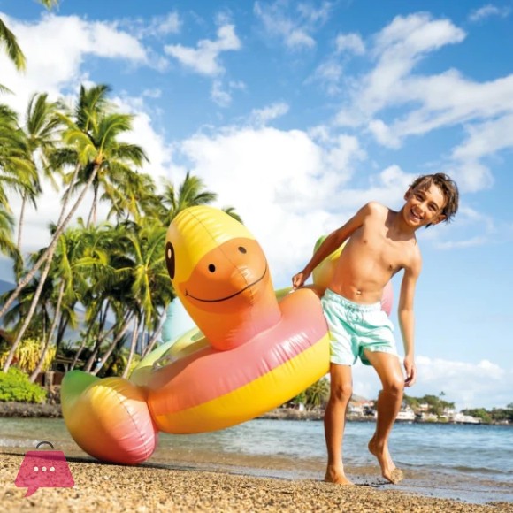 Intex Ride On Baby Duck Pool Floater 58 x 32 Inch - 57556