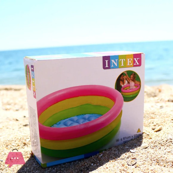 Intex Sunset Glow Baby Swimming Pool - 2 Feet x 8 Inch - Age 0-2 - 57107