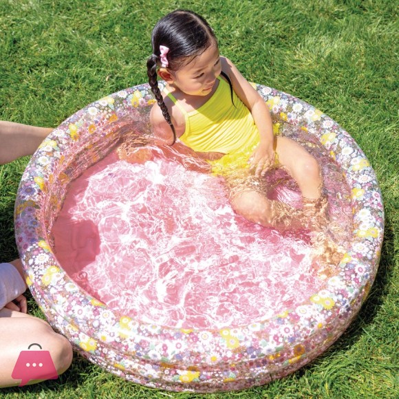 Intex Sweet Blossom Flower Pool with Padded Floor- 34 x 10 Inch - 58427