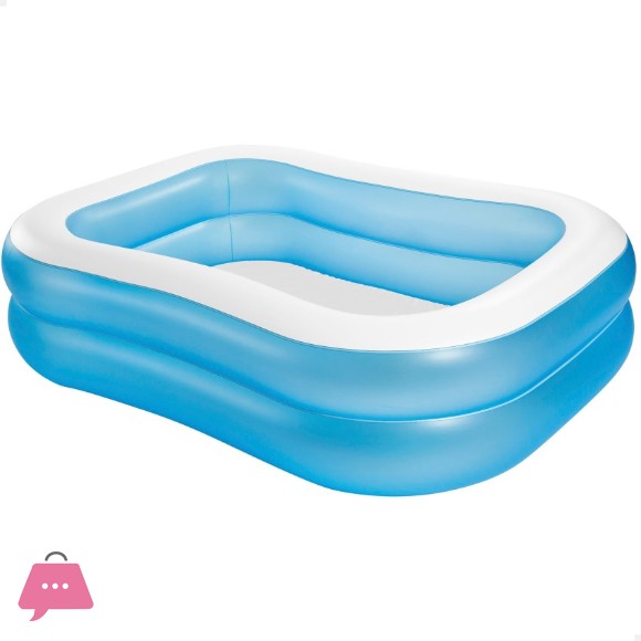 Intex Swim Center Rectangular Family Swimming Pool 6.5 Feet x 18.8 Inch - 57180