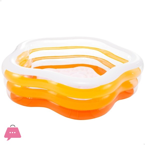 Intex Swim Center Summer Colors Pool - 6 x 5.9 x 1.75 Feet - Age 3+ - 56495
