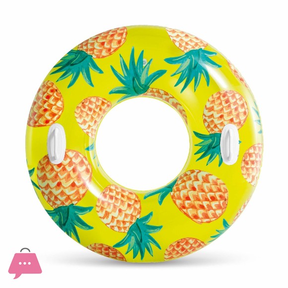 Intex Tropical Fruit Tube Swim Ring with Handle 42 Inch - 56261