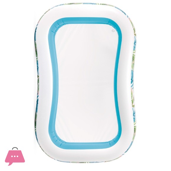 INTEX Tropical Inflatable Pool with Leaf Print and Drain Plug - 57177