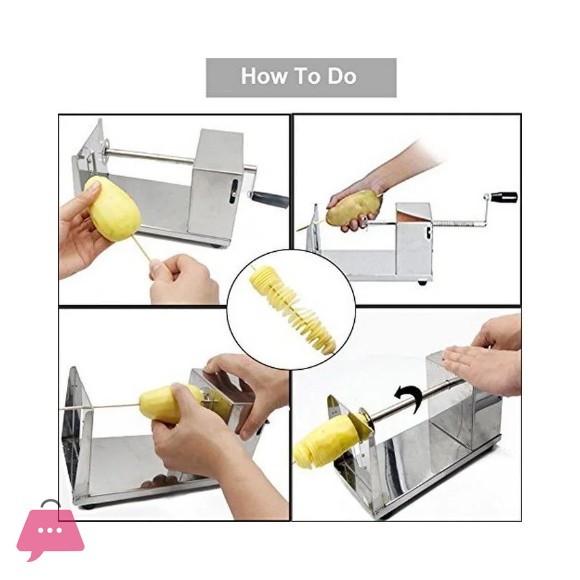 Potato Spiral Cutter Stainless Steel