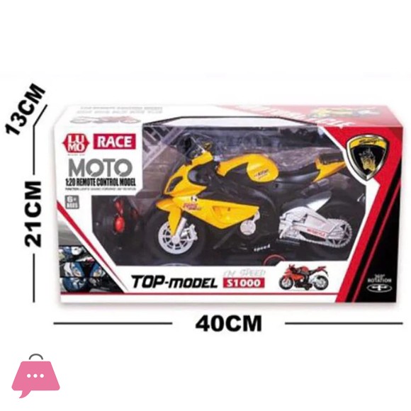 Race Moto Remote Control Bike 1:20 Scale RC Bike - 565-R3