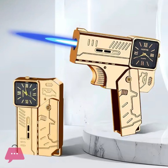 Refillable Gun Watch Lighter
