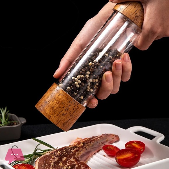 Salt and Pepper Grinder Manual Refillable Salt and Pepper Mill 1Pcs