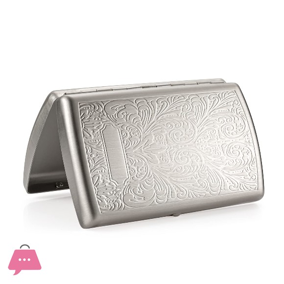 Silver Cigarette Case Steel Silver Cigarette