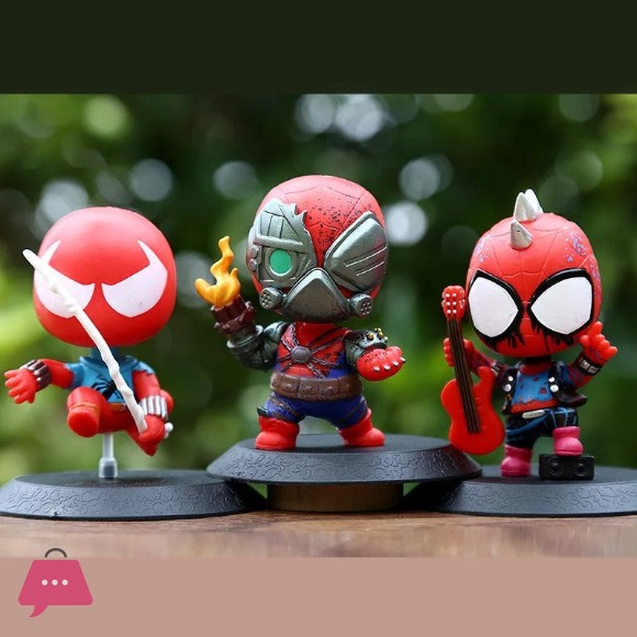 Spider-Verse Chibi Figure Set 4 Pcs