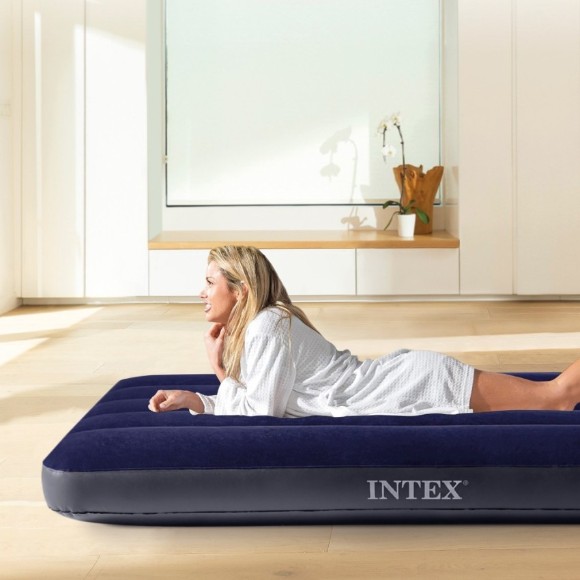 Intex Standard Classic Downy Cot Single Inflatable Mattress - 64756