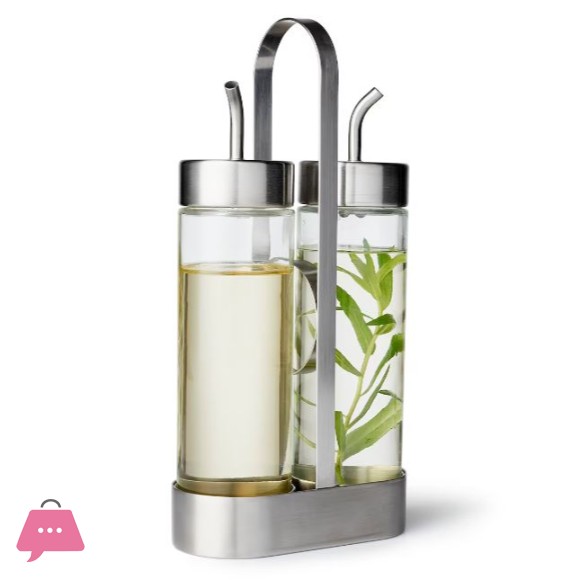 Vinegar and Oil Bottle Set IKEA 3 Piece