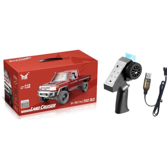 2.4GHz Toyota Land Cruiser Licensed RC Truck: 1:12 Scale 4x4