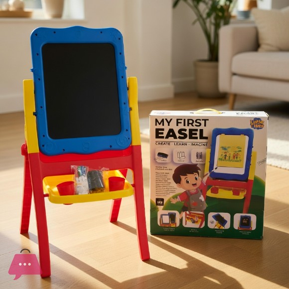 2-in-1 Easel Art Drawing Board with Accessories