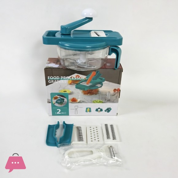 7 in 1 Manual Food Processor Grater Cutting Machine
