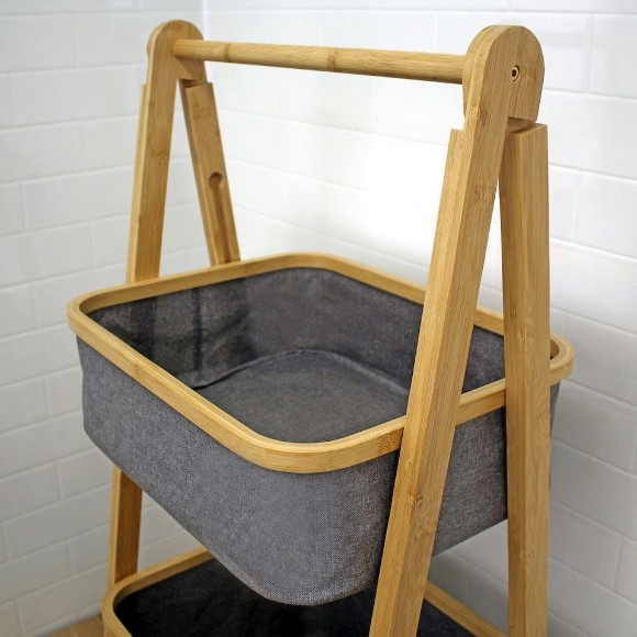 2-3 Tier Bamboo Storage Basket
