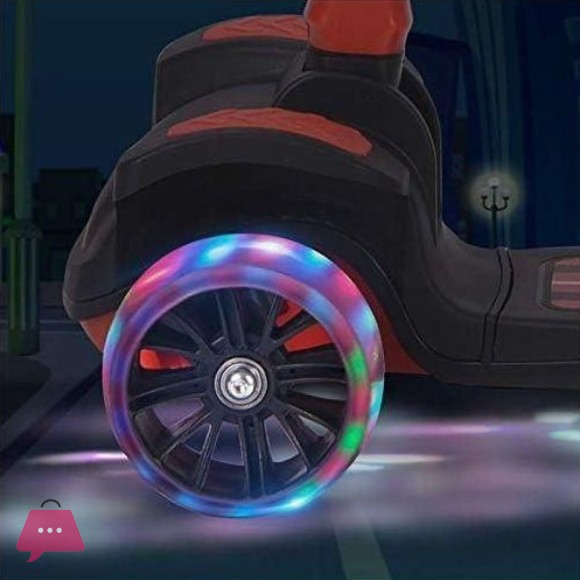 3-Wheel Folding Scooter Music & LED Lights