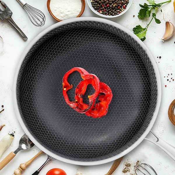 304-stainless-steel-honeycomb-laser-coated-non-stick-single-handle-wok-with-lid-induction-safe