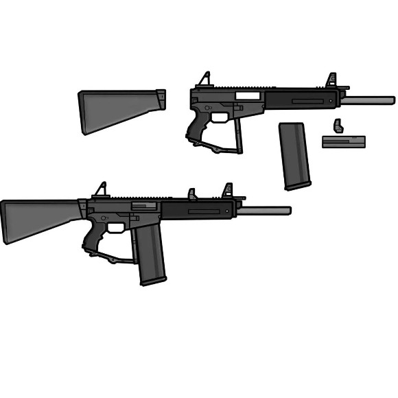50CM Electric Gel Ball Blaster MP5 Rechargeable High Speed Automatic Splatter GEL Bullet Gun