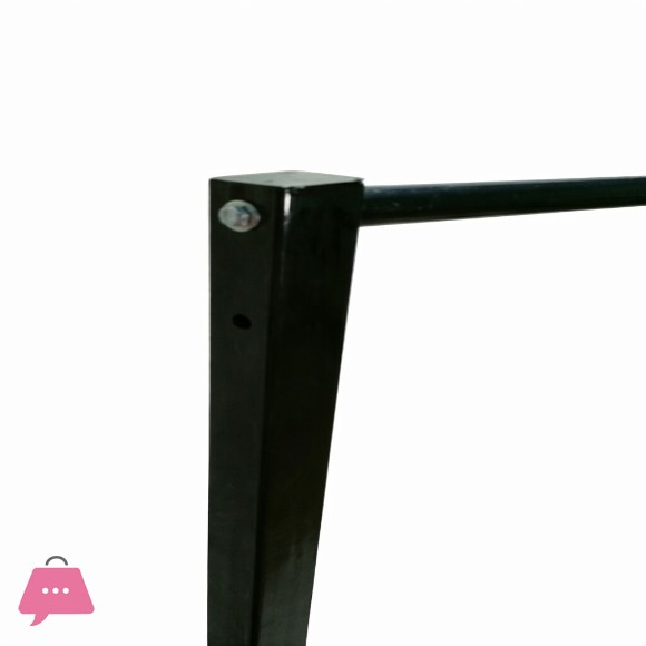 6 Ft Cloth Hanging Trolley Stand with Wheels