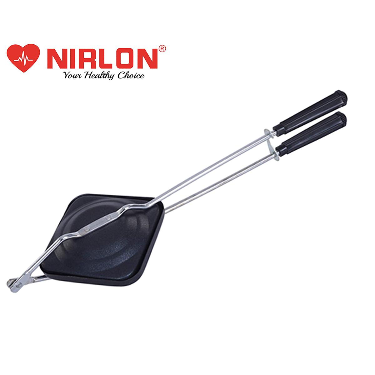 AluminiumNon-Stick Coated Gas Stove Compatible Hand Toaster Sandwich Maker