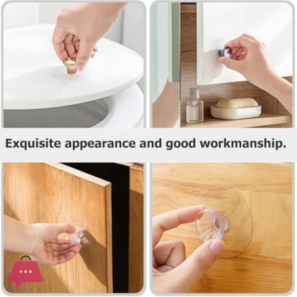6pcs Drawer Handle Magnetic Locker Accessories Furniture Knobs